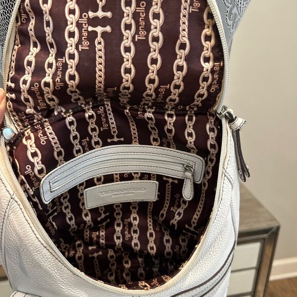Tiganello Pebbled Leather Organizer Backpack main image 9